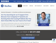 Tablet Screenshot of itechra.com